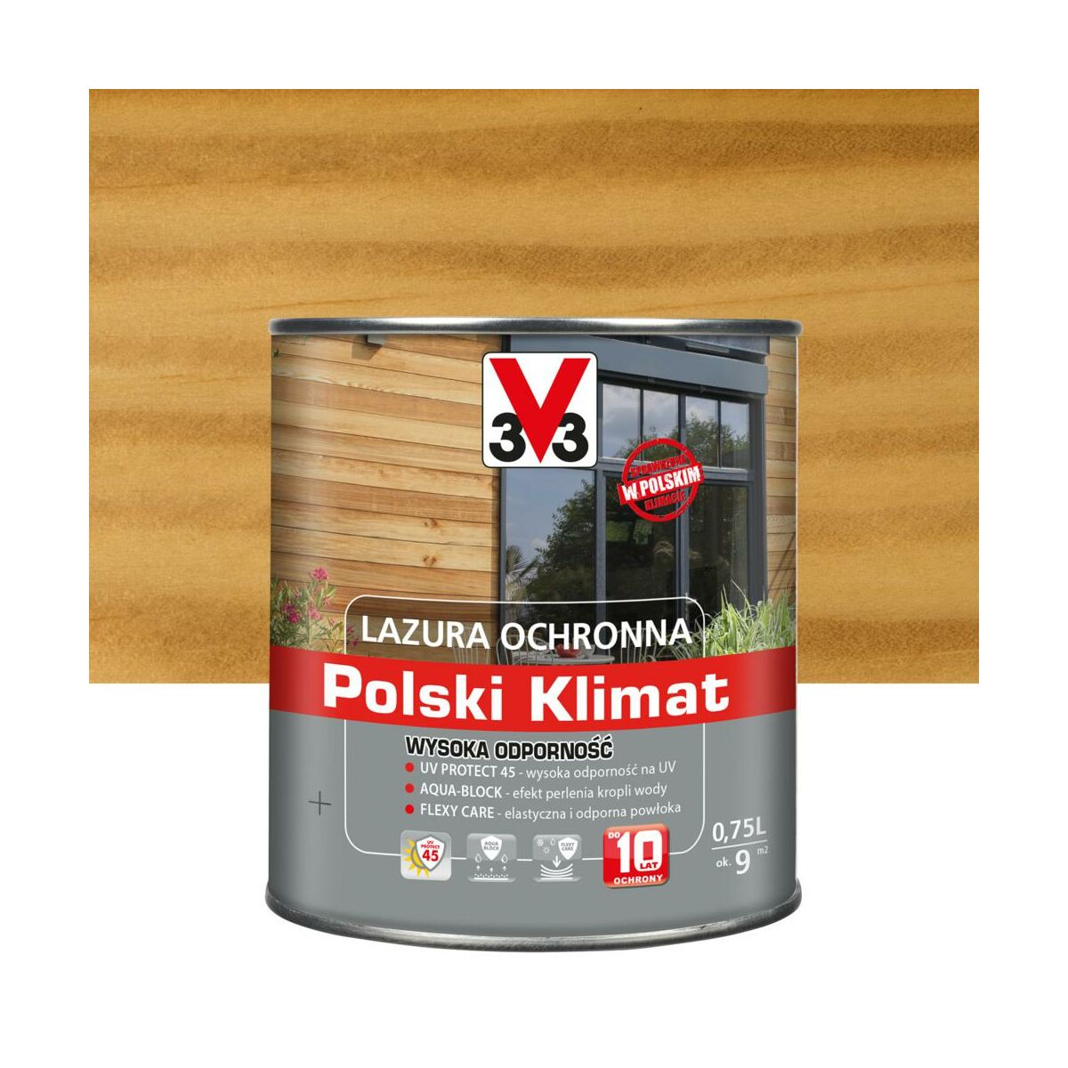 Lazura Do Drewna Polski Klimat 0 75 L Bezbarwny V33 Lazury I