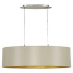 Lampa wisząca MASERLO taupe E27 EGLO