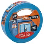 Taśma malarska 25 mm x 25 m precyzyjna na zewnątrz DEXTER