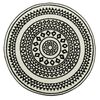 Dywan CIRCLE biały 100 x 100 cm wys. runa 9 mm MULTI-DECOR