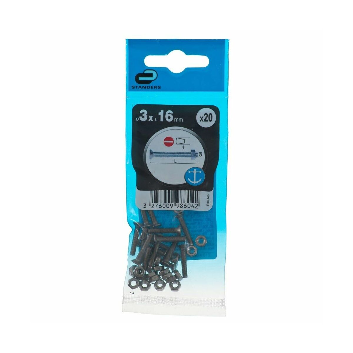 Śruba 3 x 16 mm 20 szt. Standers
