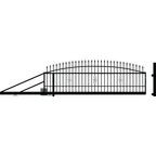 Brama przesuwna z automatem PALERMO 400 x 144 cm lewa POLARGOS