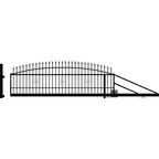 Brama przesuwna z automatem PALERMO 400 x 144 cm prawa POLARGOS