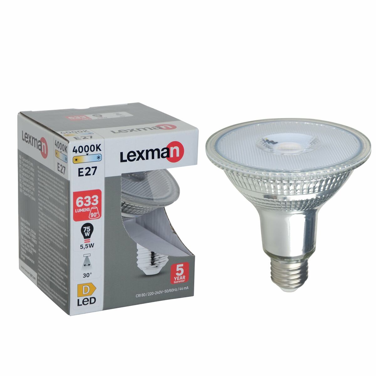 Żarówka LED E27 5,5 W = 75 W 633 lm Neutralna biel Lexman