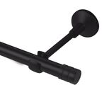 Karnisz FORIO 240 cm pojedynczy czarny mat 19 mm metalowy INSPIRE