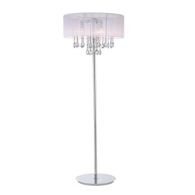Lampa Podlogowa Essence Biala Z Krysztalkami E14 Italux Lampy Podlogowe Dekoracyjne W Atrakcyjnej Cenie W Sklepach Leroy Merlin