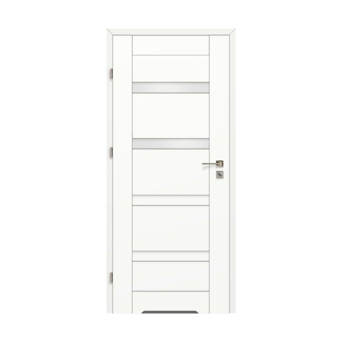 Drzwi wewnętrzne łazienkowe z podcięciem wentylacyjnym Parma Białe 80 Lewe Artens