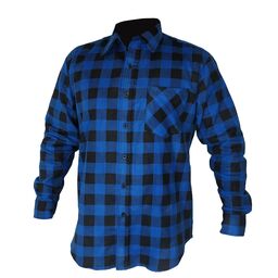 Koszula flanelowa XXXL niebieska LUX