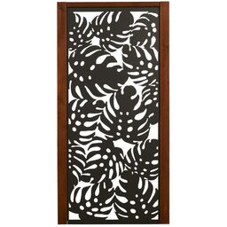 Panel osłonowy Zen monstera 90x180 cm metalowy Forest Style