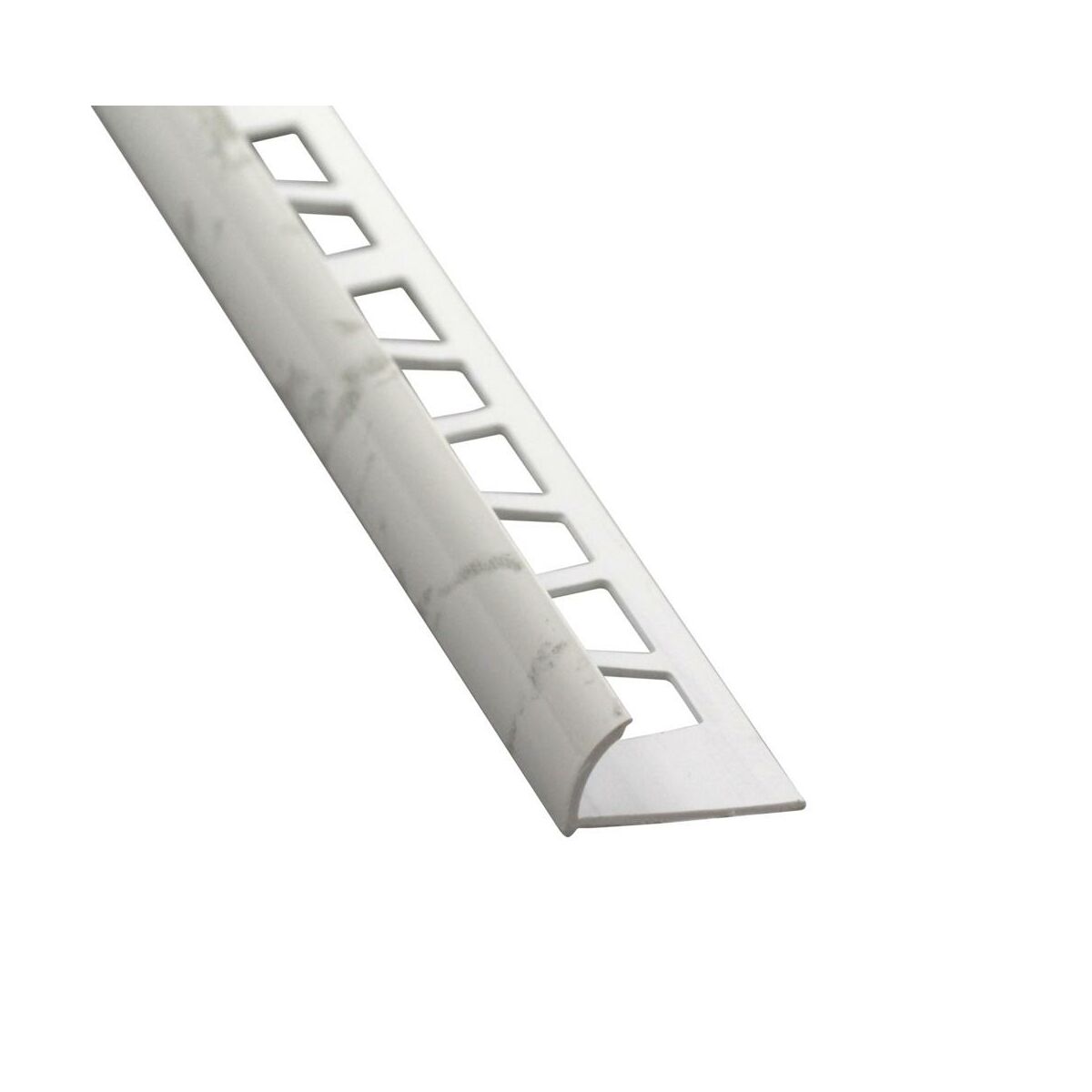 Profil do glazury zewnętrzny półokrągły PVC 12 mm / 2.5 m Biały Standers