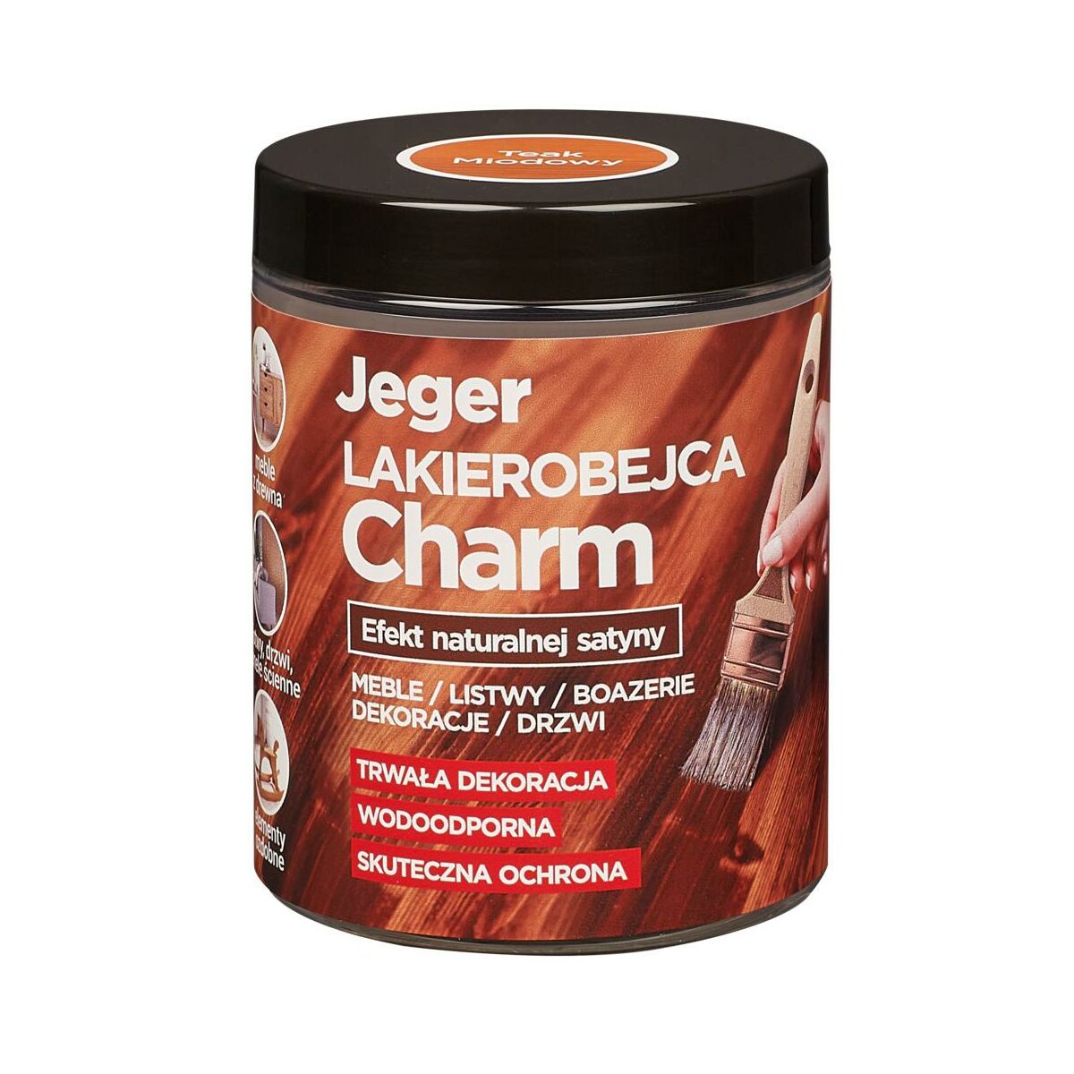 Lakierobejca Charm 0.2 l Teak miodowy Jeger