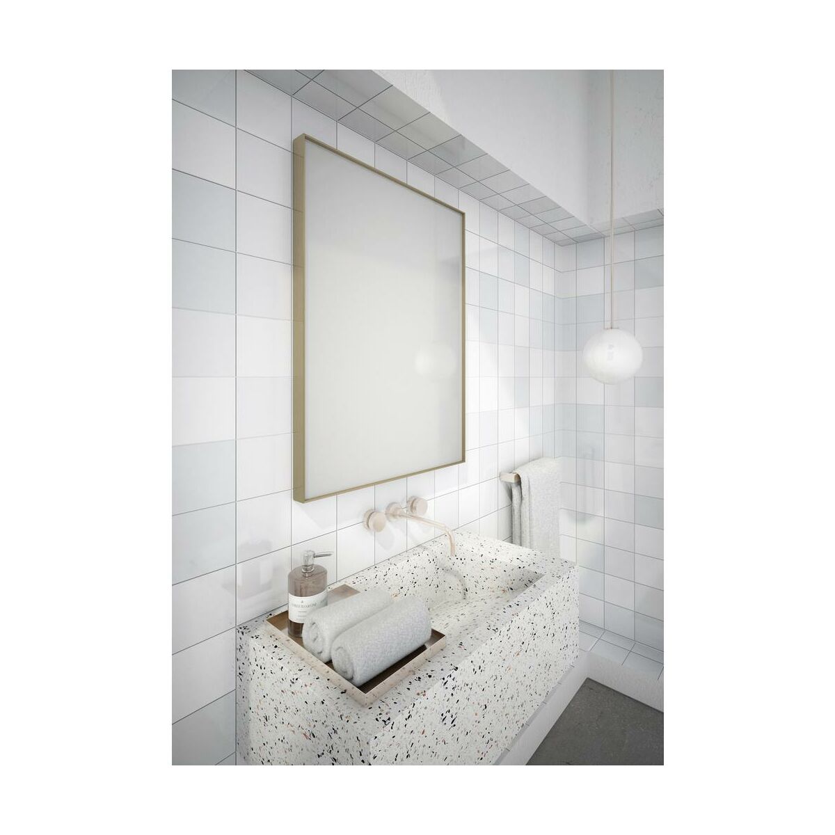 Lustro bez oświetlenia STARK GOLD 60 x 80 DUBIEL VITRUM