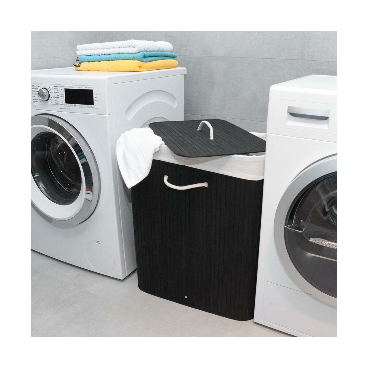 Kosz na bieliznę Bambus 100 L Yoka Home