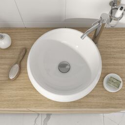 Umywalka ceramiczna nablatowa Lune Round 40 Sensea
