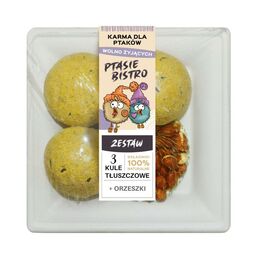 Kule tłuszczowe 3szt.  orzechy Ptasie Bistro