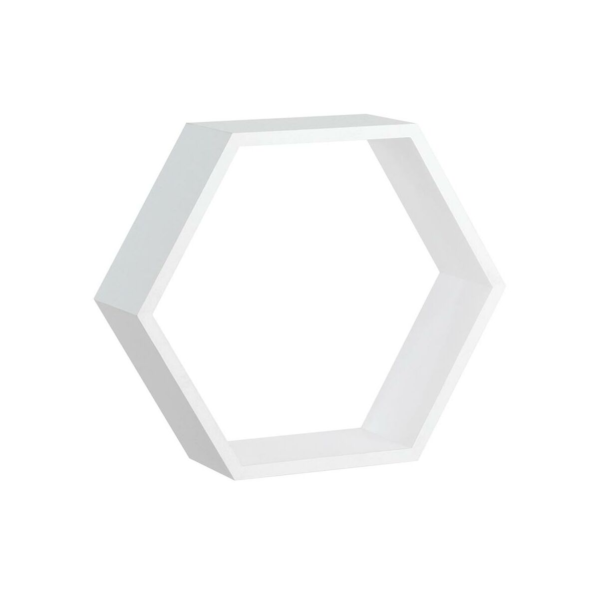 Półka ścienna Hexagon biała 26x30 cm Spaceo