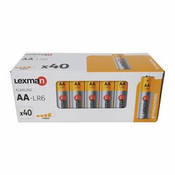 Bateria alkaliczna LR6/AA 40 SZT. LEXMAN