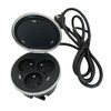 Gniazdo wpuszczane 3 x 2P 2 x USB 2 m czarne LEXMAN