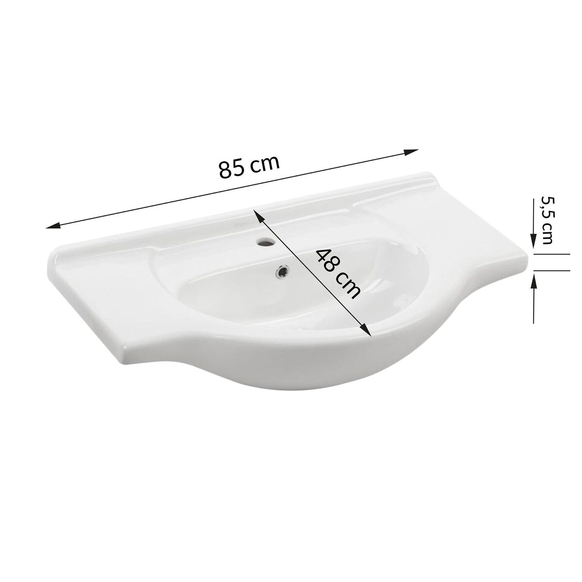 Umywalka ceramiczna Storm 85 Sensea