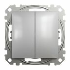Włącznik podwójny aluminium SCHNEIDER ELECTRIC