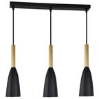 Lampa wisząca Solin czarno-złota 3 x E27 Light Prestige