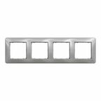 Ramka poczwórna aluminium SCHNEIDER ELECTRIC
