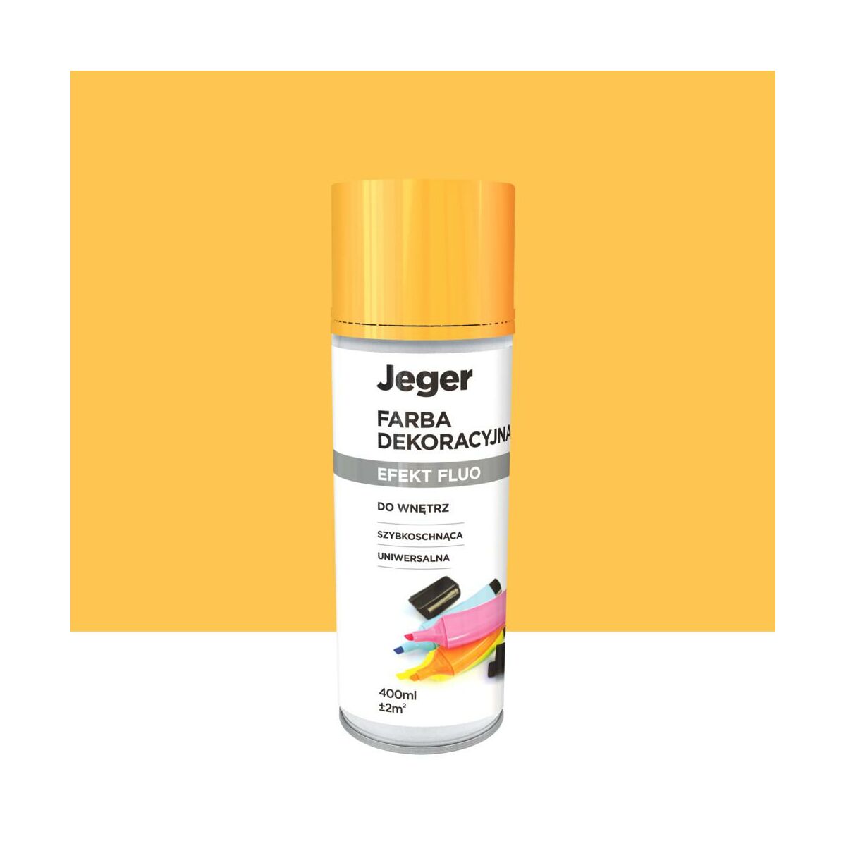Spray 0.4 l pomarańczowy fluorescencyjny Jeger