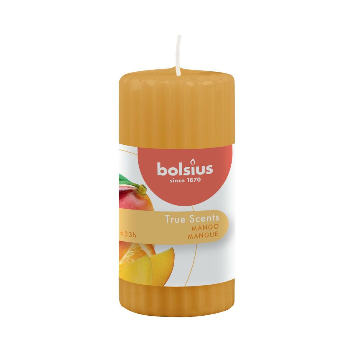 Świeca pieńkowa zapachowa True Scents mango Bolsius