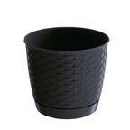 Doniczka plastikowa 22 cm antracytowa RATOLLA PROSPERPLAST