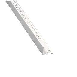 Profil do glazury aluminium narożny 12 mm / 2.5 m Biały Cezar