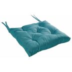 Poduszka na krzesło Luck niebieska 40 x 40 x 6 cm Inspire