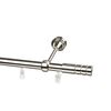 Karnisz PROFIL CYLINDER 160 cm pojedynczy nikiel 19 mm metalowy