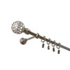 Karnisz KULA RETRO 160 cm pojedynczy chrom 16 mm metalowy