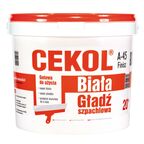 Gotowa masa szpachlowa A-45 BIAŁA 20 kg CEKOL