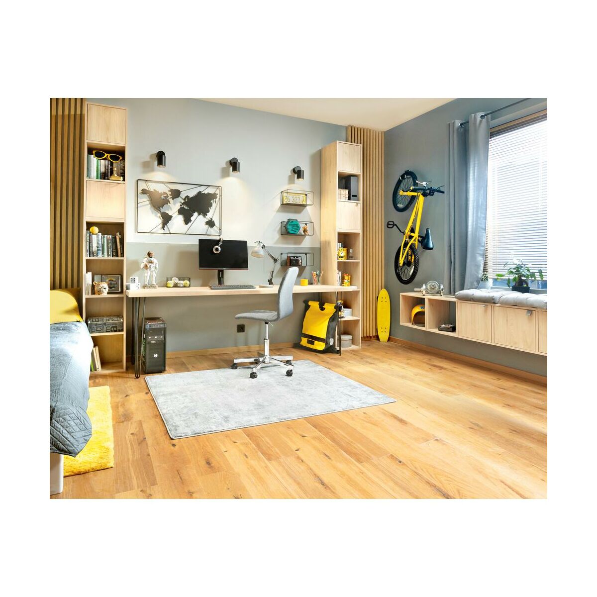 Blat kuchenny laminowany dąb sonoma 613L Biuro Styl
