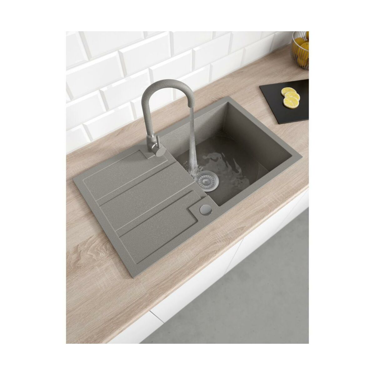Blat kuchenny laminowany dąb sonoma 613L Biuro Styl