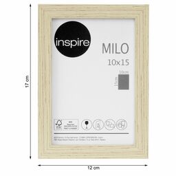 Ramka na zdjęcia Milo 10 x 15 cm dąb MDF Inspire