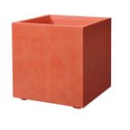 Donica balkonowa 39 x 39 cm plastikowa czerwona CUBO MIL
