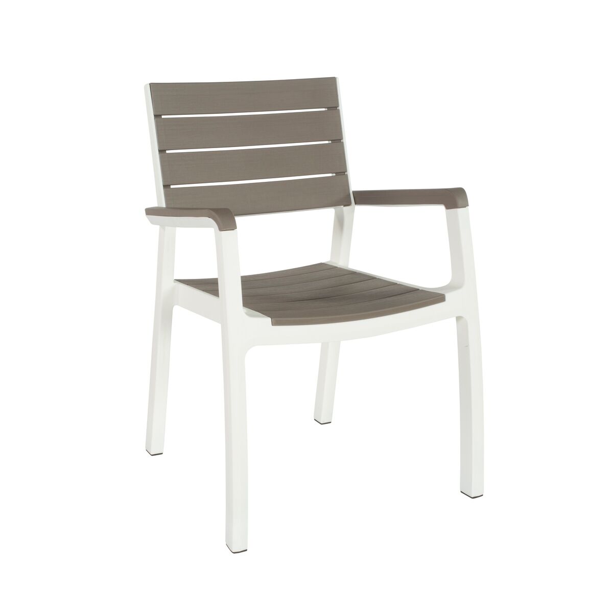 Krzesło ogrodowe Harmony biało-beżowe Keter