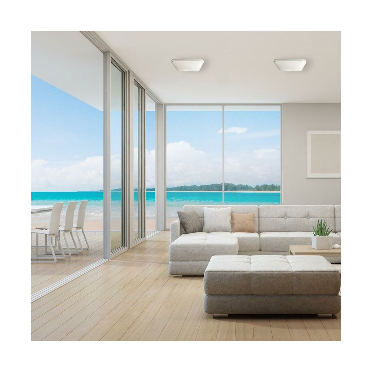 Plafon łazienkowy GREG IP44 28 cm 1080 lm biały LED EKO-LIGHT