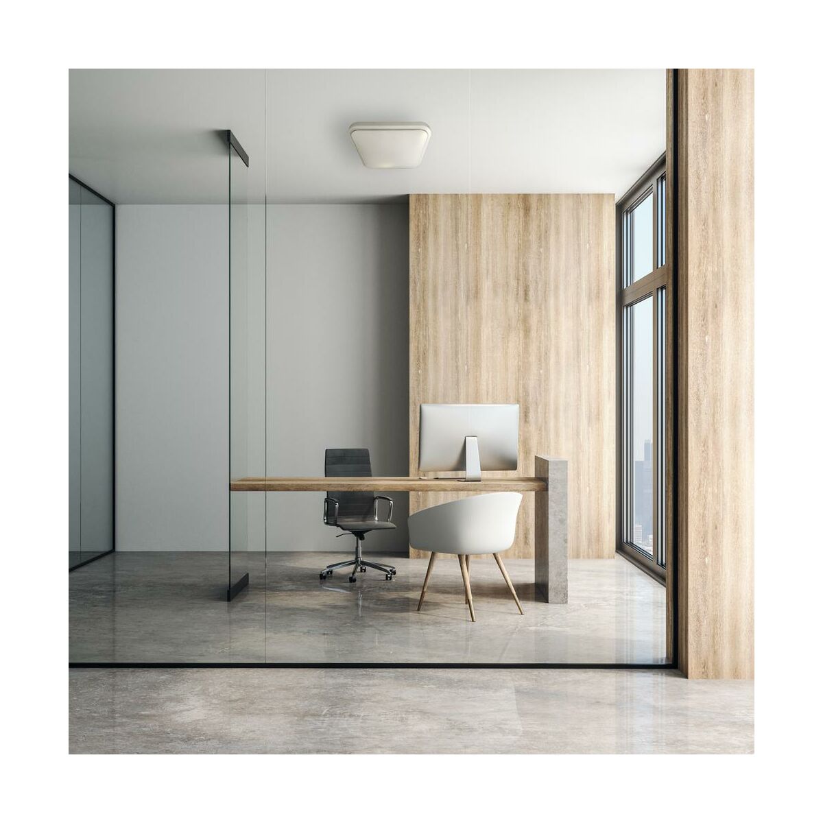 Plafon łazienkowy GREG IP44 28 cm 1080 lm biały LED EKO-LIGHT