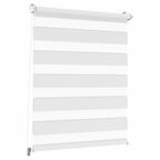 Roleta dzień noc Peter 37 x 160 cm biała z systemem click Inspire
