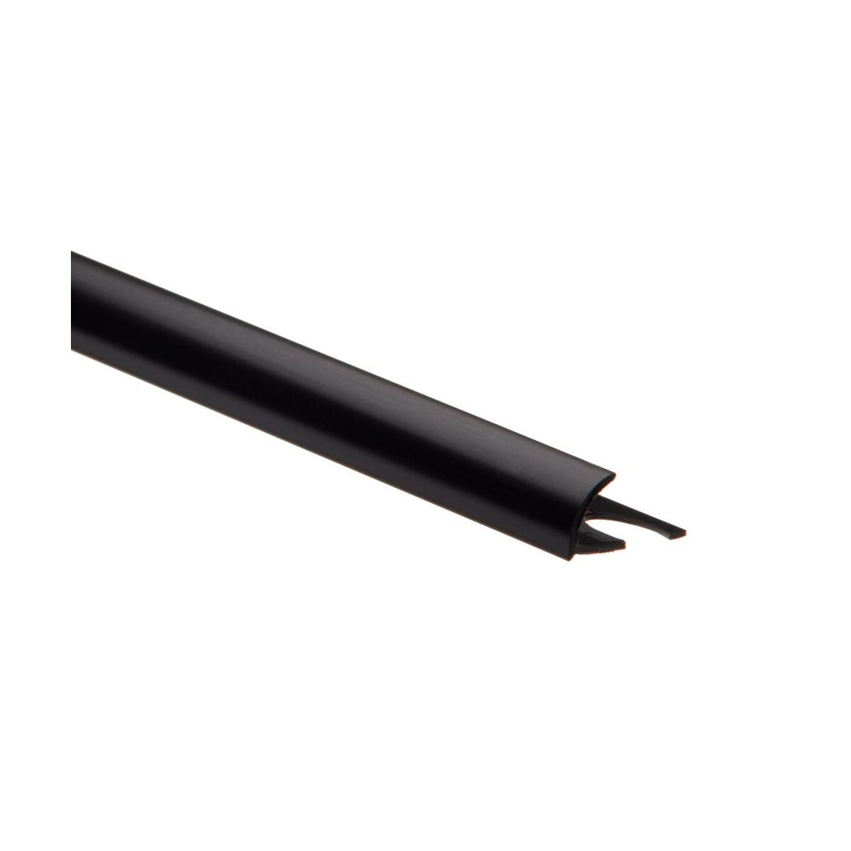 Profil do glazury zewnętrzny półokrągły PVC 12 mm / 2.5 m Czarny Standers