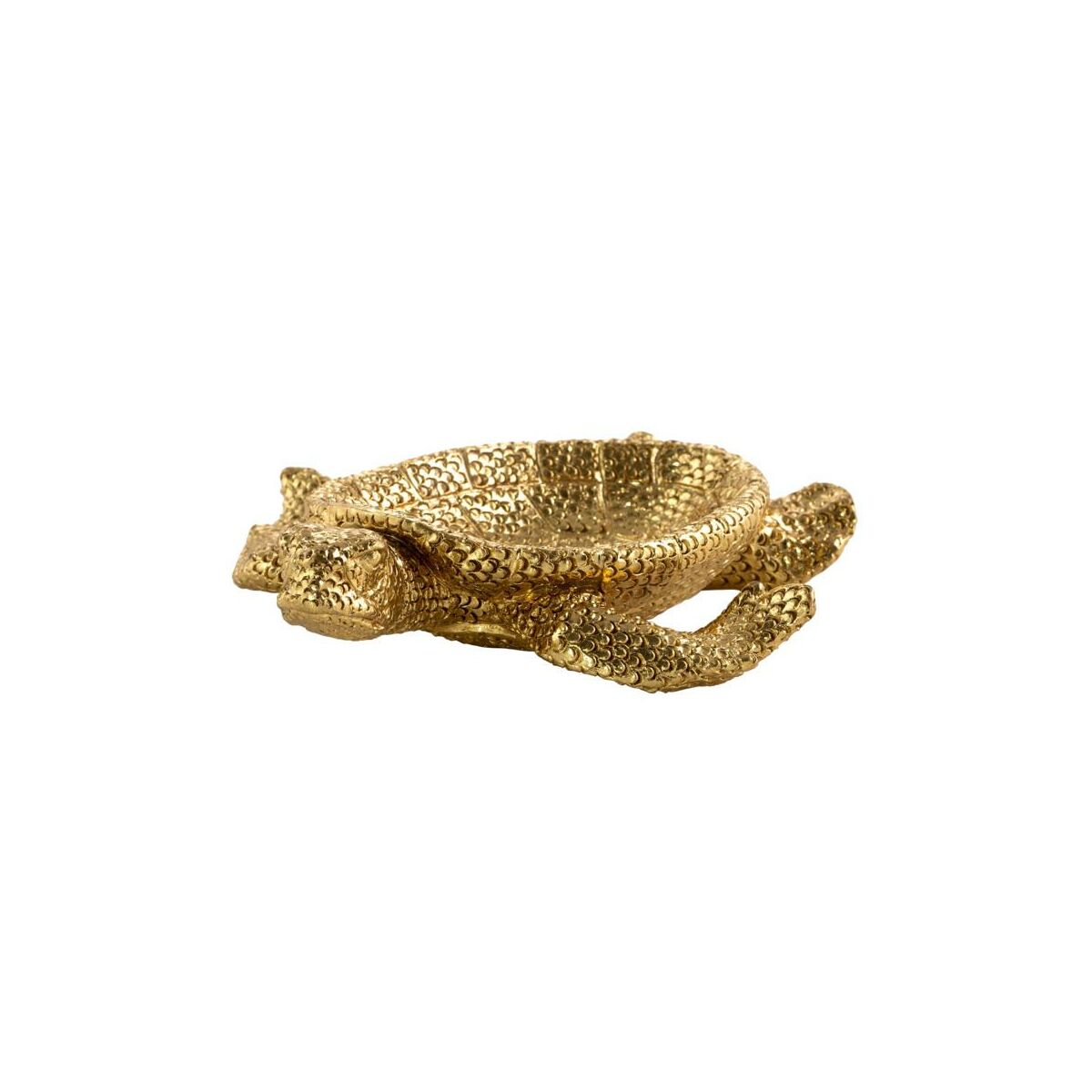 Figurka ceramiczna Tobi żółw złota 20 x 9 x 6 cm