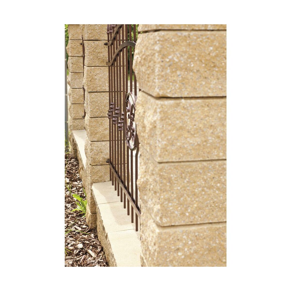 Pustak słupkowy 30x30x19 cm 4stronnie łupany Piasek Ziel-Bruk