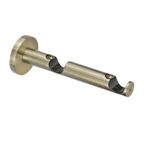 Wspornik do karnisza 20 mm podwójny ścienny antyczne złoto dł. 134 mm INSPIRE