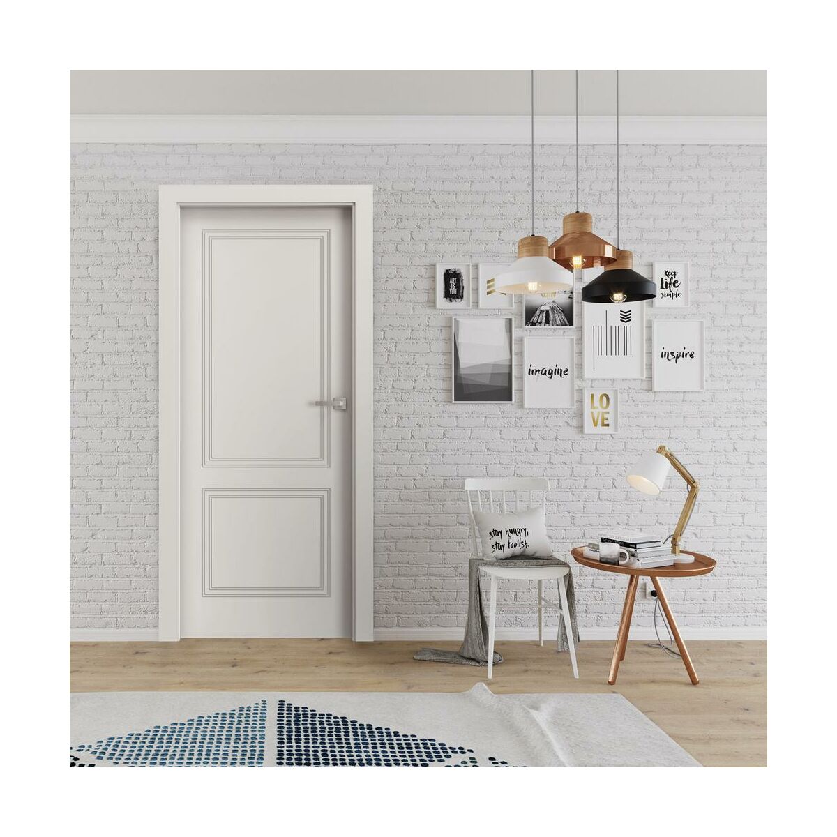 Skrzydlo Drzwiowe Bezprzylgowe Z Podcieciem Wentylacyjnym Vector V Biale 80 Lewe Porta Drzwi Wewnetrzne W Atrakcyjnej Cenie W Sklepach Leroy Merlin