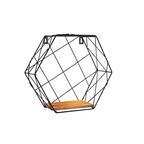 Półka ścienna Hexagon metal 28.5 x 25 cm Spaceo