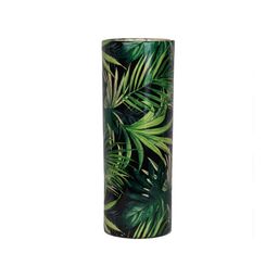 Wazon ceramiczny w zielone liście monstera wys. 31 cm
