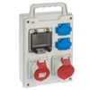 Rozdzielnica elektryczna bez wyposażenia RS 1 / 4 6213 - 00 / 2 X 2P + Z 2 X 3P + N + Z 16 / 32 ELEKTRO-PLAST